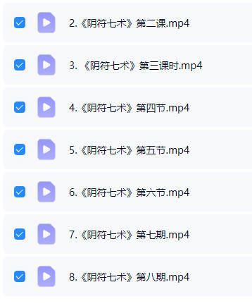 文始道《阴符七术》视频8集-中易盟