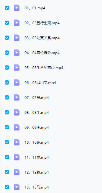 图片[6]-瑞希老师【名情财生肖姓名学系统课程】41集视频-中易盟