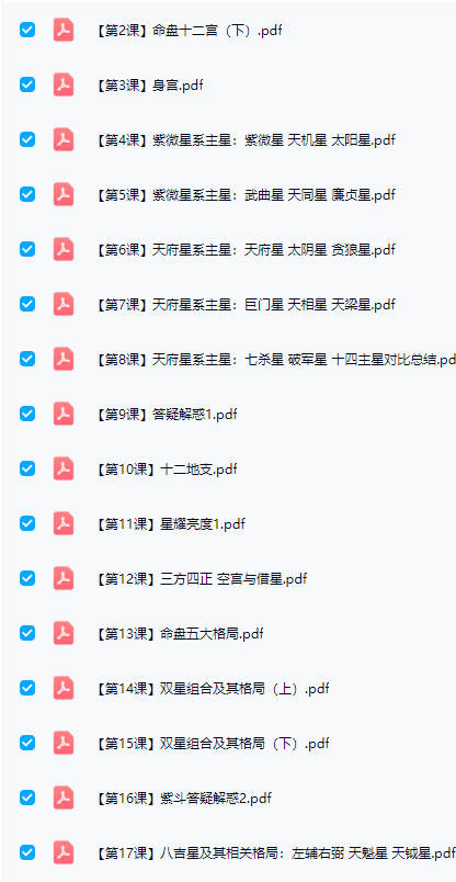 图片[9]-清合老师《紫微斗数正式课+公开课》2套课（视频+课件）-中易盟