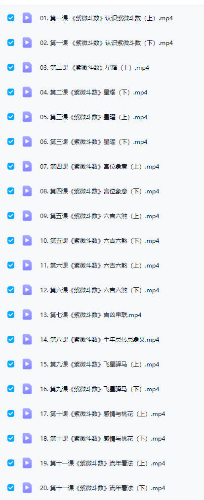 图片[5]-李双林算乎团队研修班第四期-张念《紫微斗数》视频课20集-中易盟
